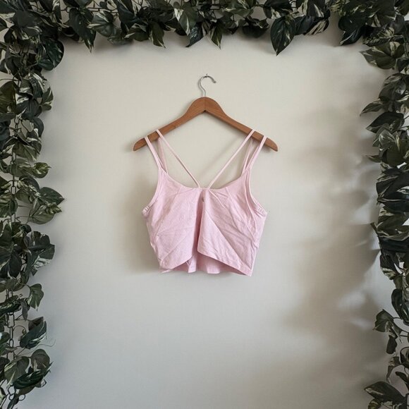 Lululemon Athletic Align Strappy Ribbed Tank Top Light Pink Women’s Size 12 - Picture 2 of 7